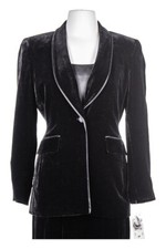 Kasper Women Coats & Jackets Blazers 4 Petite Black Rayon
