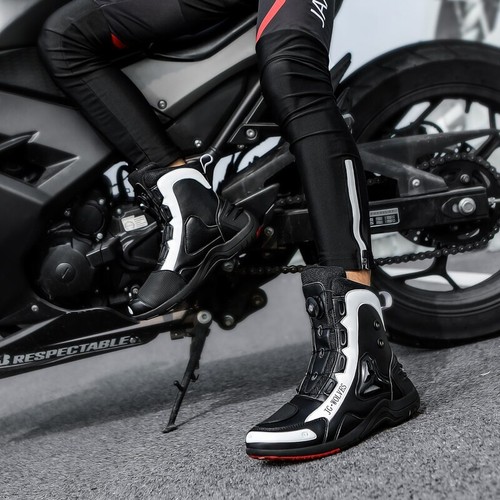 Riding Motorcycle Boots Men Motocross Shoes Motorbike Racing Bike Speed Sneakers - Picture 5 of 26