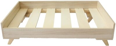 Midlee Raised Wooden Dog Bed Frame- Large