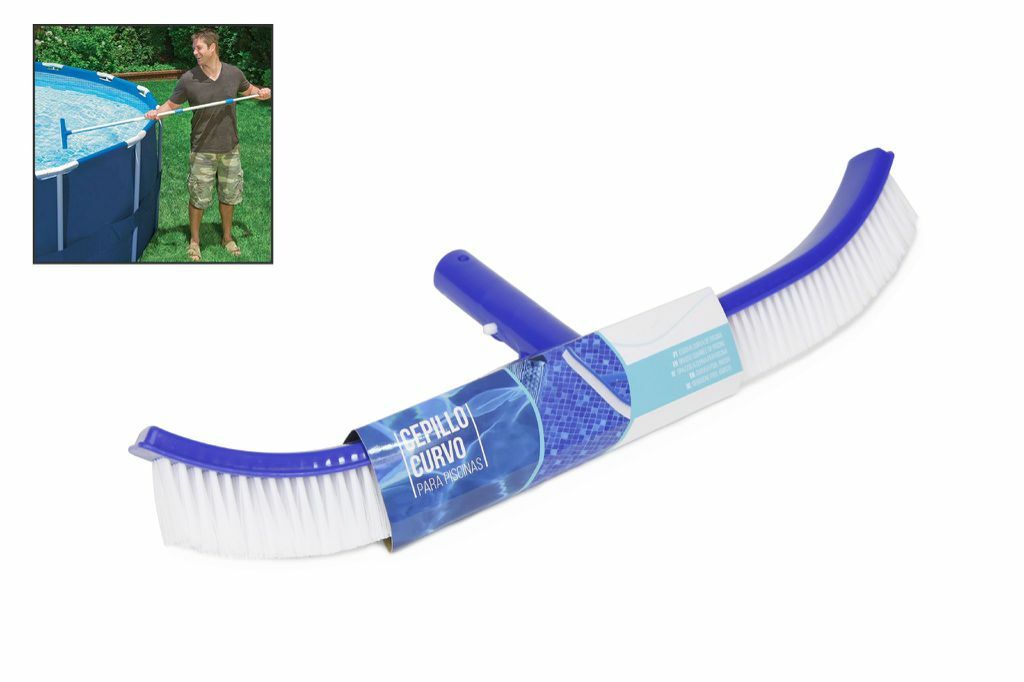 Cepillo Curvo Para Limpieza De Fondo De Paredes De Piscina DFH