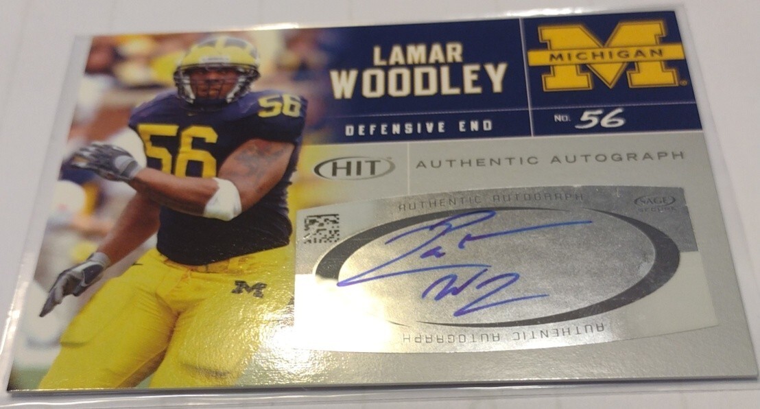 LaMarr Woodley SA-GE Hit Autographs #A56 Silver