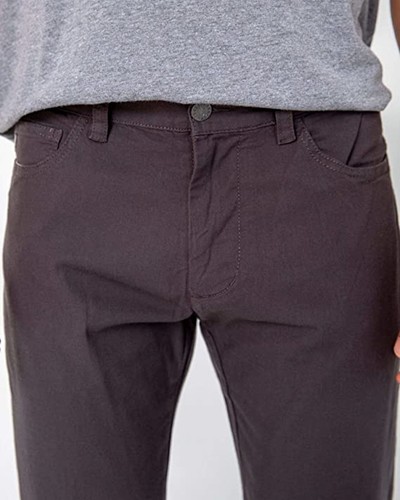 Pantalón de golf para hombre LINKSOUL LS661 elástico de bambú 5 bolsillos pierna recta - Imagen 9 de 11