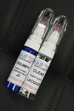 TRIUMPH CASPIAN BLUE - JD PAINT TOUCH UP PEN MOTORBIKE BIKE SPRINT