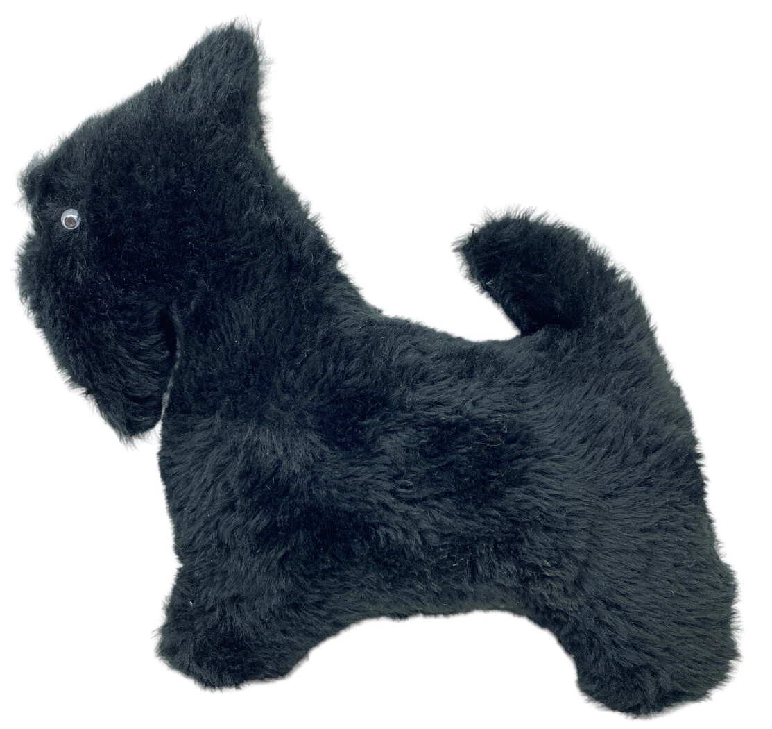 Scottish Terrier Scottie Dog Black Plush Silhouette 10