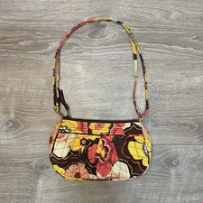 Vera Bradley Frannie Buttercup Floral Crossbody Sholder Bag Purse