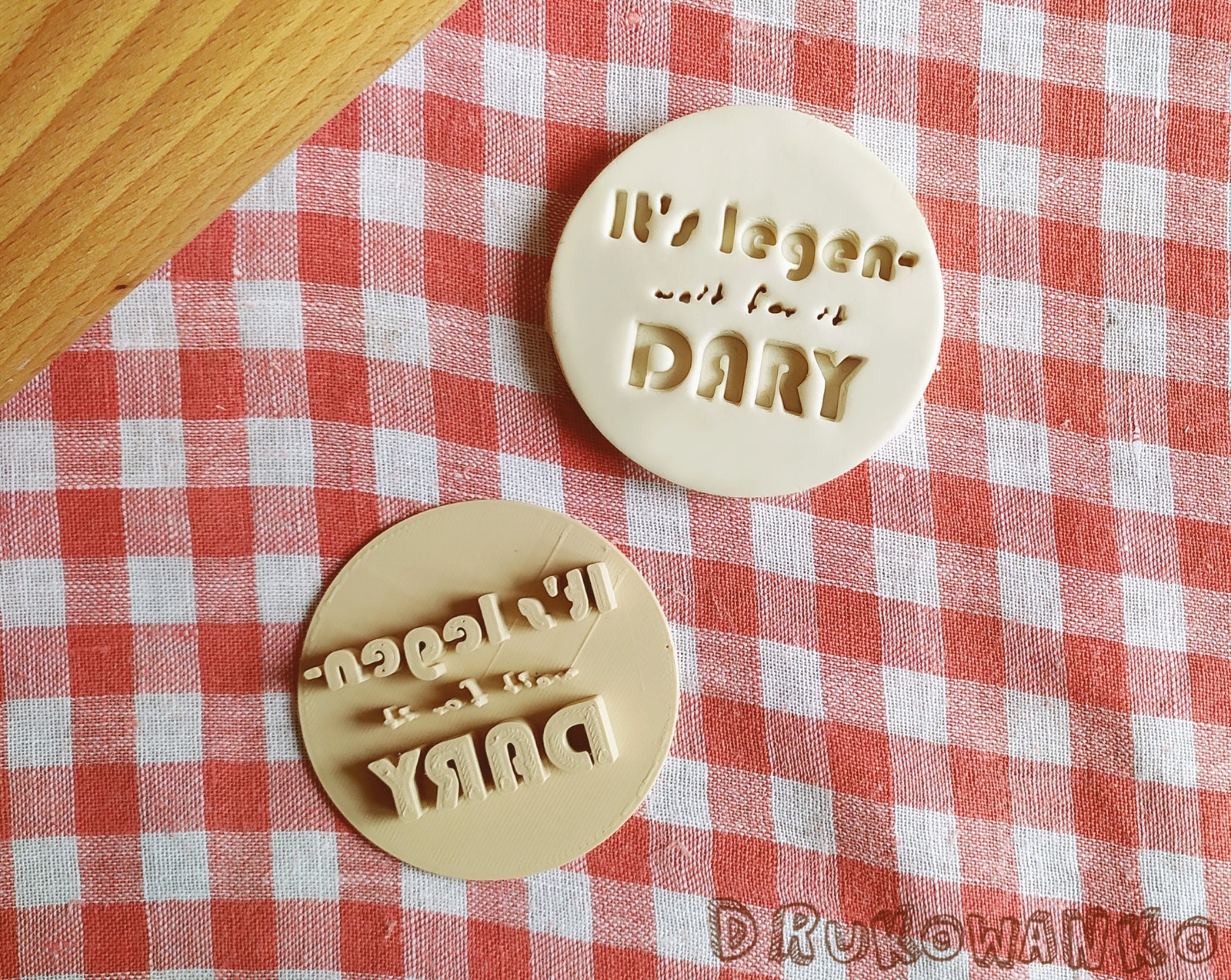 Legen-Dary Stamp Embosser Cookie Cutter for Pastry and Fondant