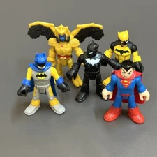 Lot 5 Imaginext Dc Super friends Batman superman power ranger Figures kid toy