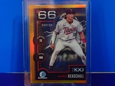2025 BOWMAN CHROME REFRACTOR GOLD TOP 100 #BTP-66 LUKE KEASCHALL /50 SSP