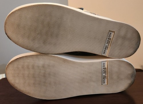 MARK NASON Gray Silver WOMEN'S SHOES SIZE 10 Bow Wrap Sneakers Los Angeles - Picture 9 of 10