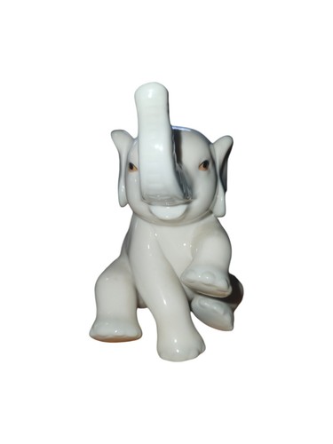 Lenox Princeton Gallery "Treasury Of Elephants" Baby Elephant Figure White 3.5" - Picture 2 of 8
