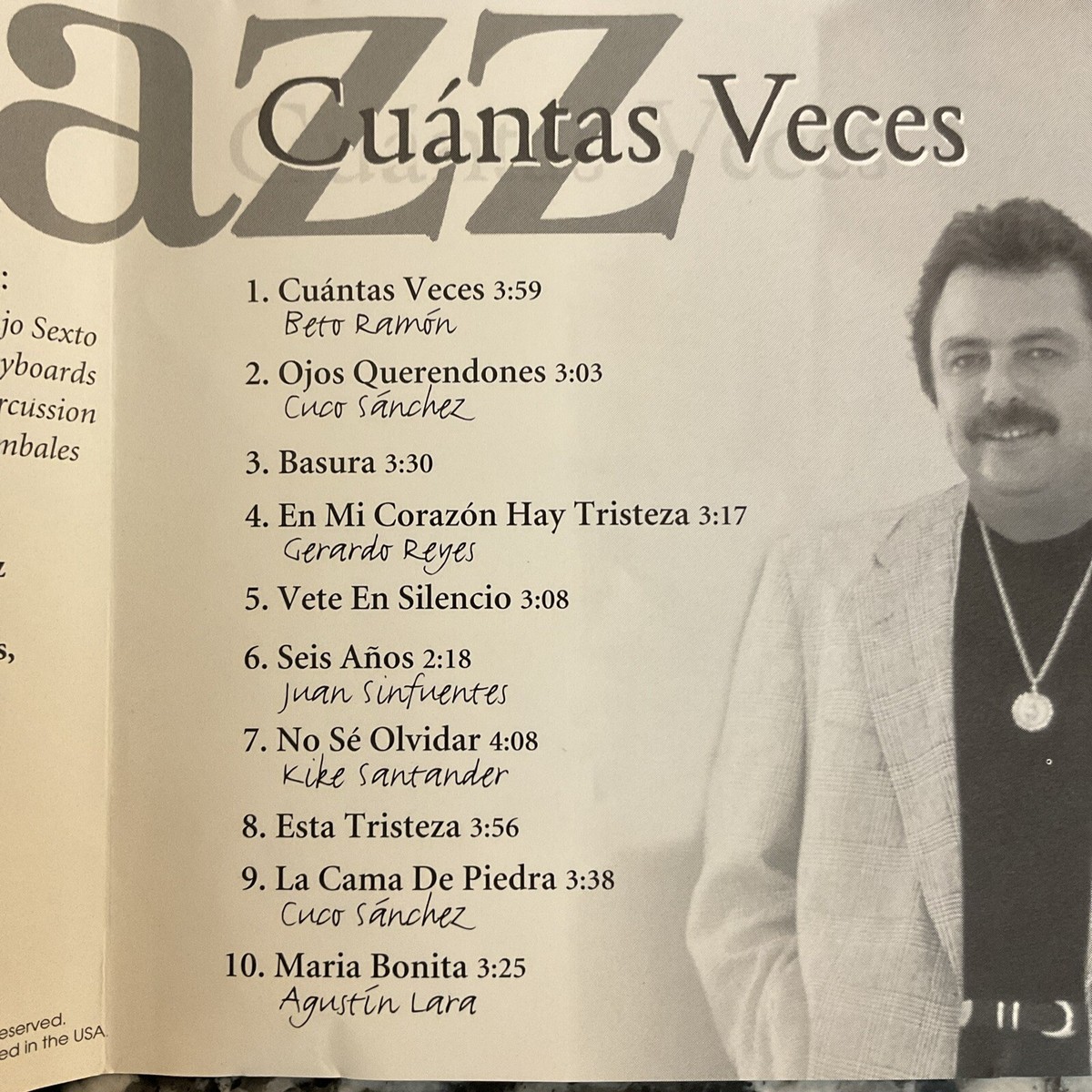 Mazz - Cuantas Veces Very Rare Music CD from This Beloved TexMex