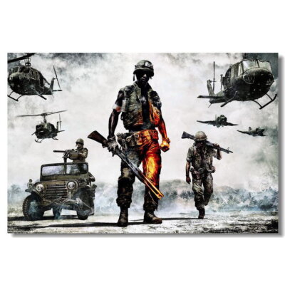 80905 Battlefield 1 4 Military War Game Wall Print Poster US | eBay