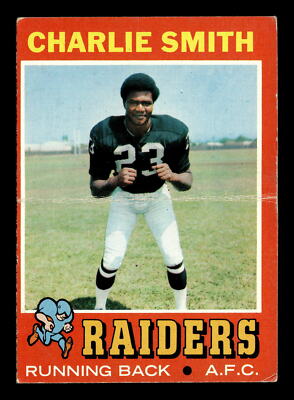 Charlie Smith 1971 Topps #21 Oakland Raiders Poor