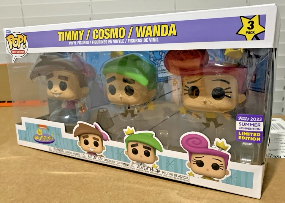 Funko Nickelodeon: Fairly Oddparents POP! Paquete de 3 SDCC Summer Convention 2023 nuevo en caja Foto 2 de 4
