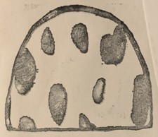 Zettiology Spotted Shape Unmounted Rubber Stamp