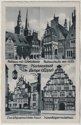 MBK-SW Hansestadt Lemgo (Lippe) Rathaus mit Nikolaikirche Rathauslaube Wipperman
