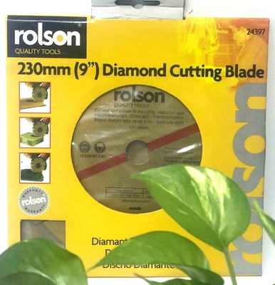 230mm 9" Diamond Angle Grinder Blade Discs Stone Brick ...