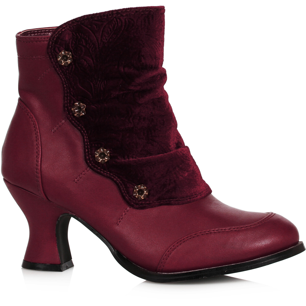 Ellie 2.5" Heel Victorian Ankle Boots Adult Women Costume Shoes 253