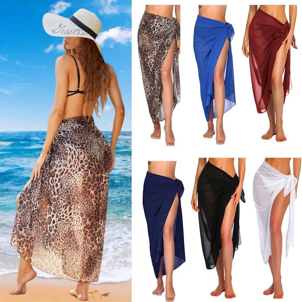 Dress Transparent Long Beach Skirt Bathing Suit Bottom Sarong