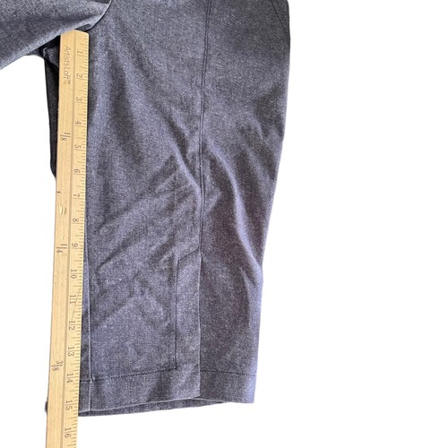 St. John Sport Marie Gray Chambray Bermuda Short Y2K 15” Front Slit Stretch 6 - Picture 10 of 10