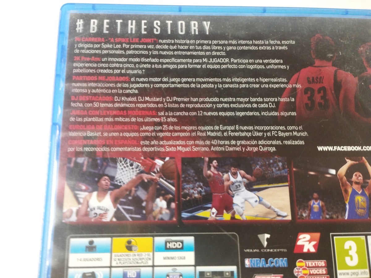 NBA 2K16 NBA 2K Sports Pau Marc Gasol - Juego PlayStation 4 PS4