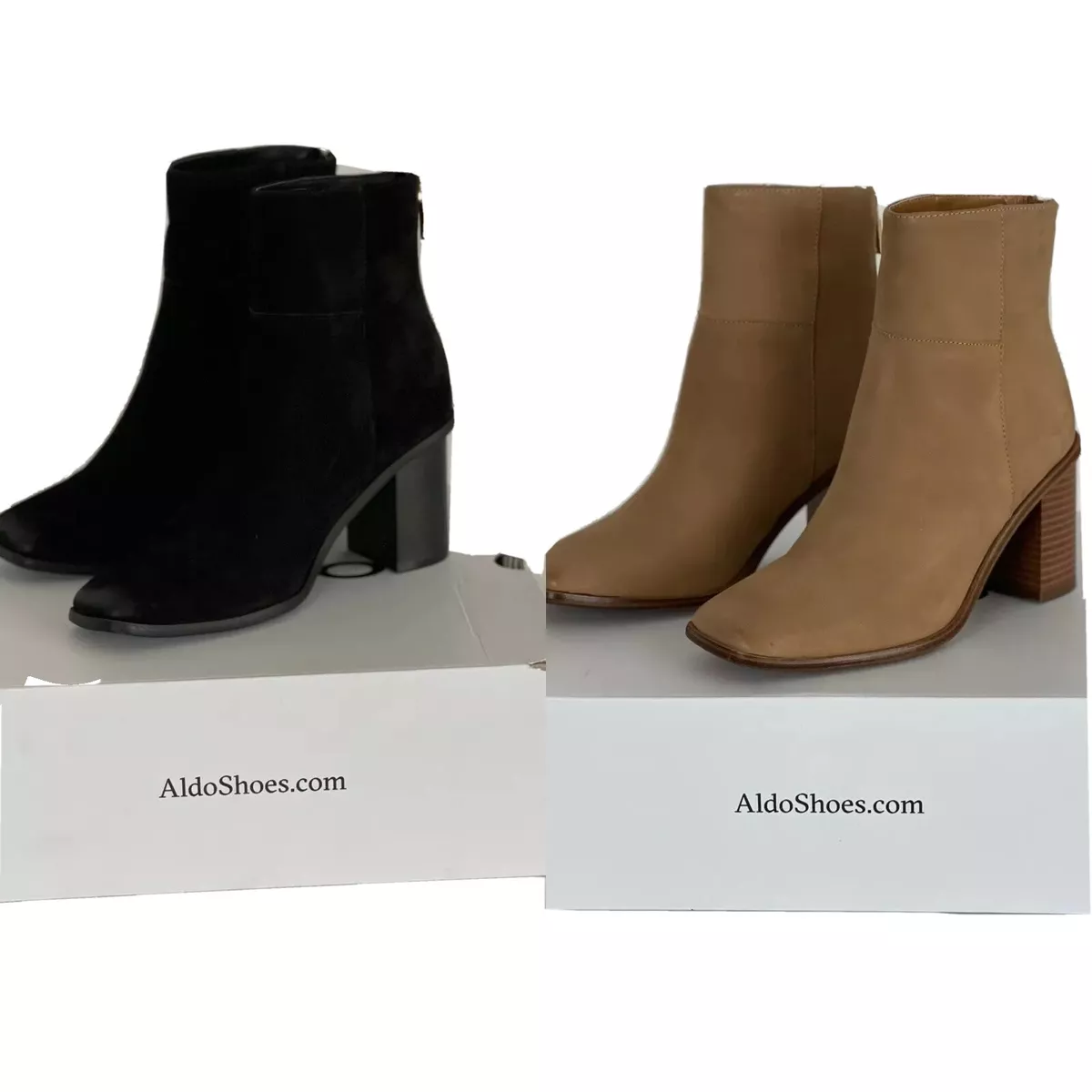 kunst Udlænding Creep Aldo Women&#039;s Black Beige Ankle Boots Suede Leather Casual Zipper  Ormosia U Pick | eBay