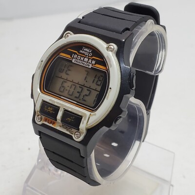 TIMEX IRONMAN TRIATHLON デジタル A859 Timex Men Ironman Triathlon Shock T5K195 Black Resin Quartz