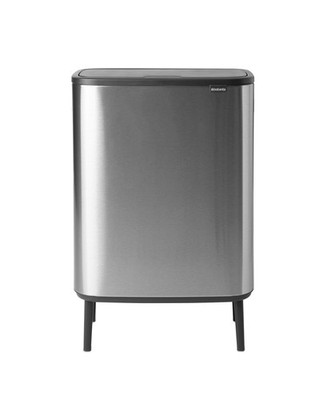 Bo Touch Bin Hi, Matt Steel, Fingerprint Proof, 60L