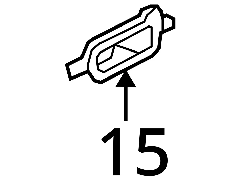 2007-2013 Mitsubishi Outlander Front Left Driver Inner Door Handle Bezel OEM - Image 4 of 4