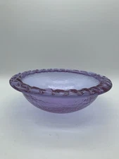 Fire & Light Recycled Glass 9" Seagrass Bowl Lavender