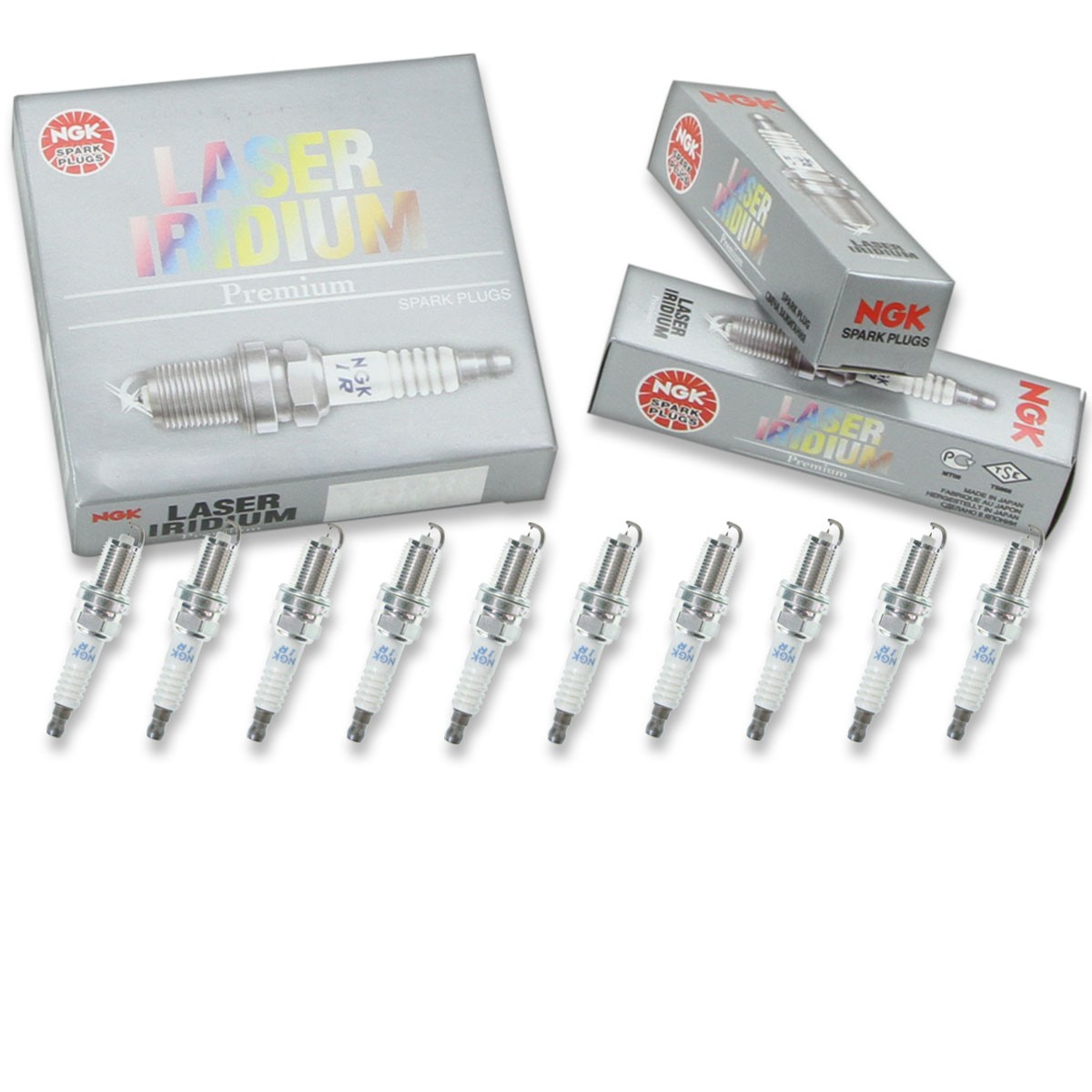 10 pc NGK 1312 DIFR6C11 Laser Iridium Spark Plugs for PK20TT IK20TT bo