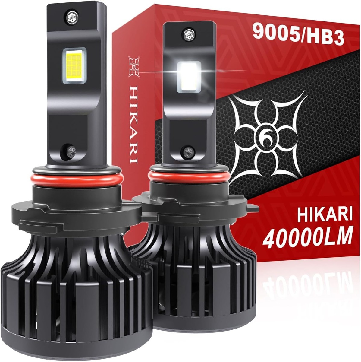hamumaru　[光/HIKARI] Lucis HIKARI WINGS 2026 40000LM 9005 HB3 LED Bulbs, 45W Upgraded Core