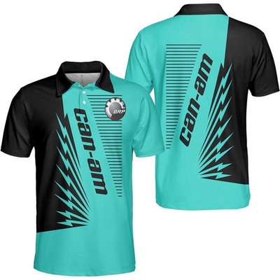 Personalized Name Men's Can-am BRP Racing Team Logo Blue Black Shirt Size S-5XL