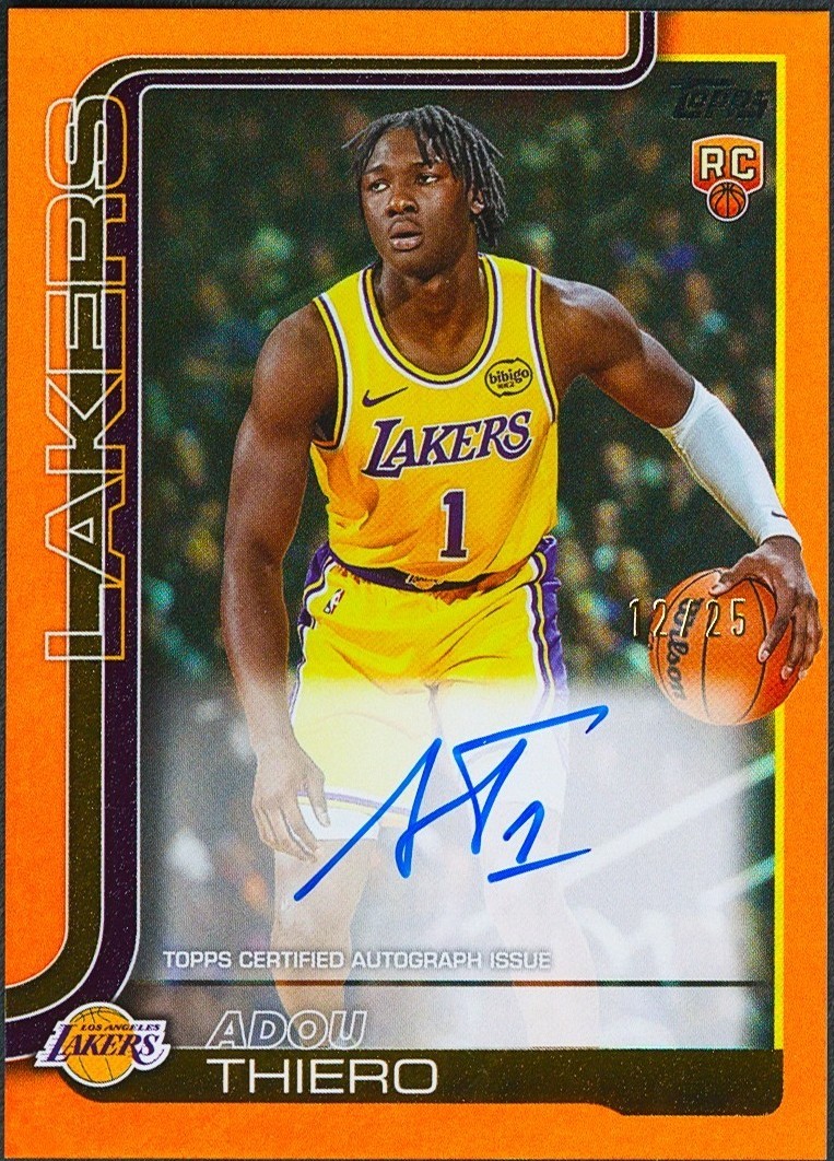 2025-26 Topps - Flagship Real One Rookie Autographs Adou Thiero