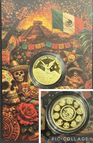 2026 3 Gram .999 Silver Gold Gilded Mexico Libertad Tribute Round In Assay