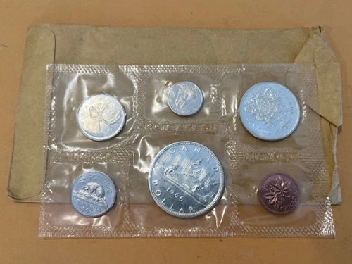 1966 CANADA_ SILVER_ PROOF LIKE _MINT SET