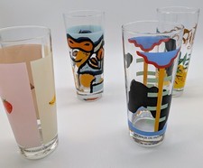 Neu! 4 Designer Gläser  - Sammlerobjekte  - Ritzenhoff, Memphis-Milano-Stil 90er