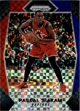 2017-18 Panini Prizm Prizms Red White and Blue #34 Pascal Siakam - BSK