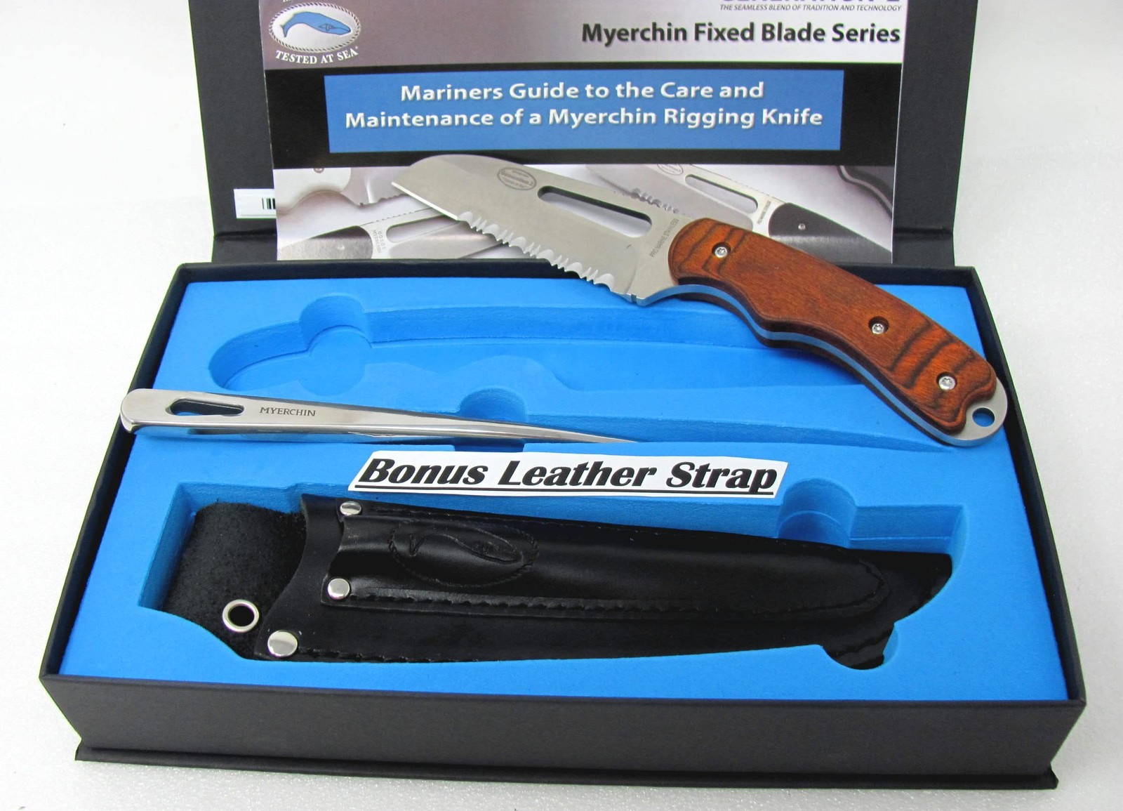 Myerchin W100P Fixed Blade Serrated Pro Knife