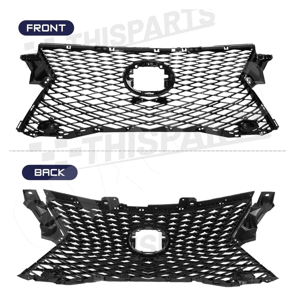 Front Grille Fog Lights Radiator Cover Assembly For 2016-2019 Lexus RX350 RX450h Foto 4 de 4