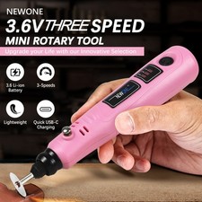 3.6V Mini Cordless Rotary Tool Kit, 3-Speed, USB Charging with 48 Accessories