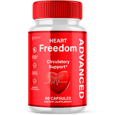  1 Pack Heart Freedom Blood Support Advanced Glycogen Supplement 60 Capsules