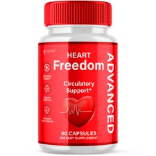 (1 Pack) Heart Freedom Blood Support Advanced Glycogen Supplement 60 Capsules