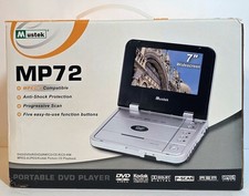 MUSTEK Portable DVD Player NEW OPEN BOX 7  Wide Screen, Remote, Battery, Cables