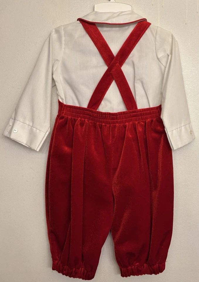 Conjunto de Navidad rojo Good Lad años 90 vintage 24 meses 3 piezas nuevo con etiquetas Foto 2 de 4