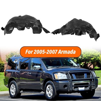 Front Driver Passenger Side Fender Liner Splash Shield For Nissan Armada 2005-07