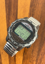Vintage Timex Digital Compass Watch Men Expedition Indiglo 42mm New Battery