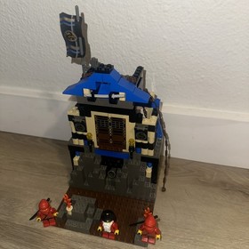 LEGO Ninja 3052 Ninja's Fire Fortress 99% Complete Red Ninja Master