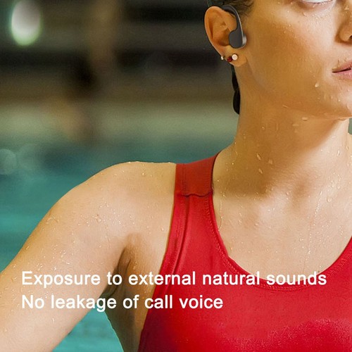 Bone Conduction Bt Headphone Stereo Ip68 Sweat Proof Open Ear Wireless Heads IDM - Zdjęcie 7 z 12