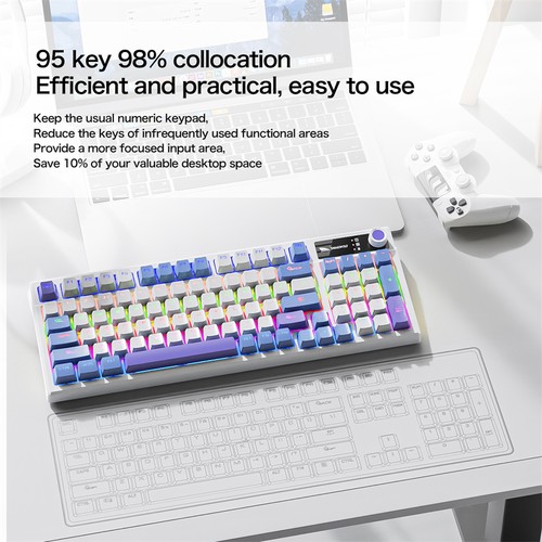 Smailwolf SK15 Mechanical Keyboard Lighting Effects Gasket Muffler Structure FD - Afbeelding 7 van 12